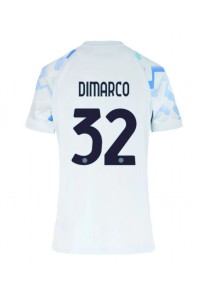 Inter Milan Federico Dimarco #32 Jalkapallovaatteet Naisten Vieraspaita 2025-26 Lyhythihainen